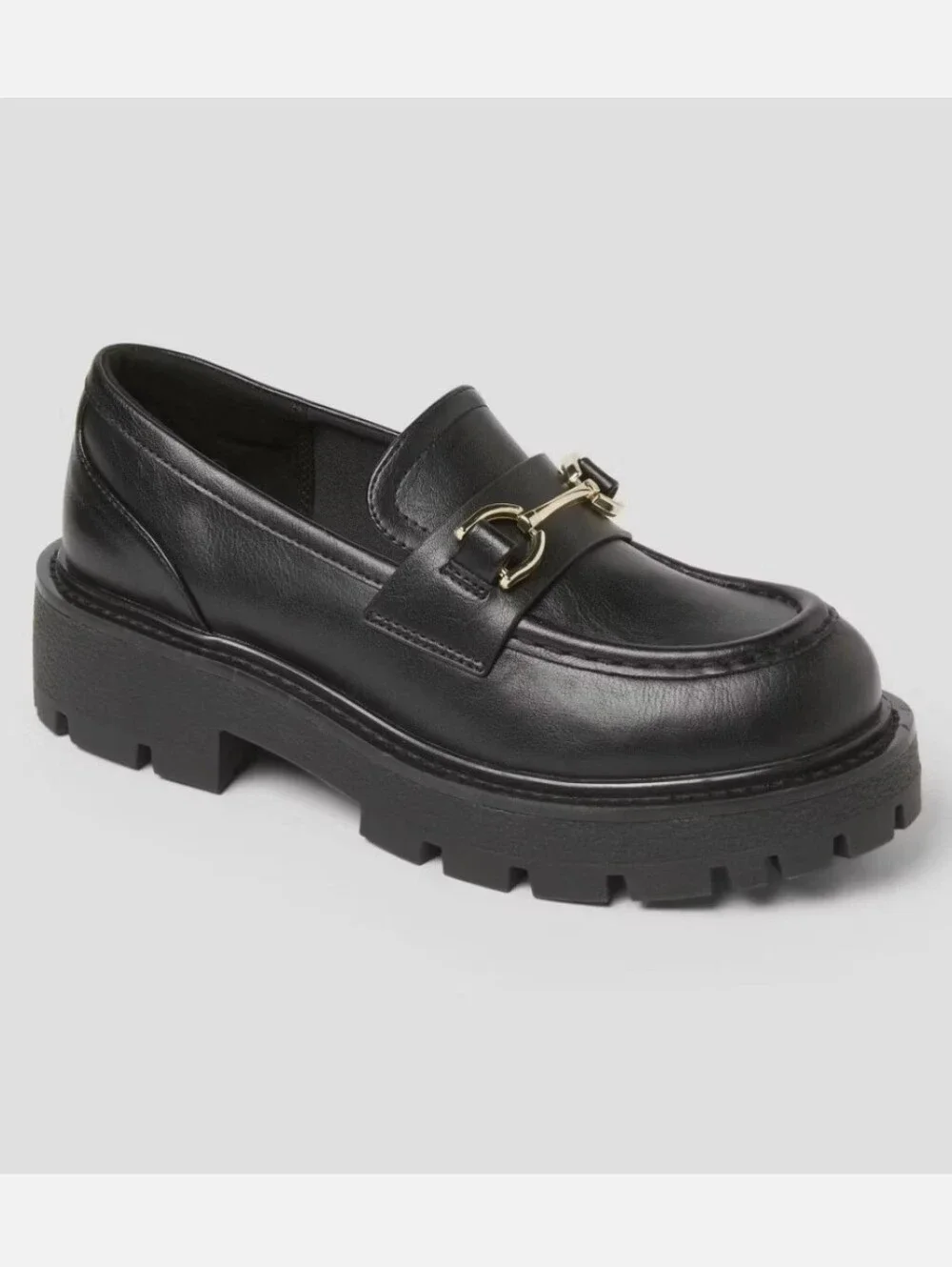 New w/Tags Wild Fable Chapman Vegan Leather Lug Sole Platform Loafers Size 8 - Picture 5 of 5